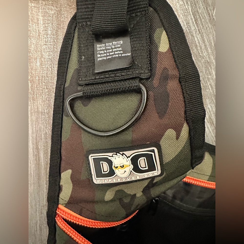DIAPER DUDE CAMO MESSENGER DIAPER BAG! - Picture 7 of 9